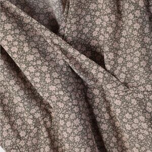 LULUS FLORAL PUFF SLEEVE MIDI DRESS